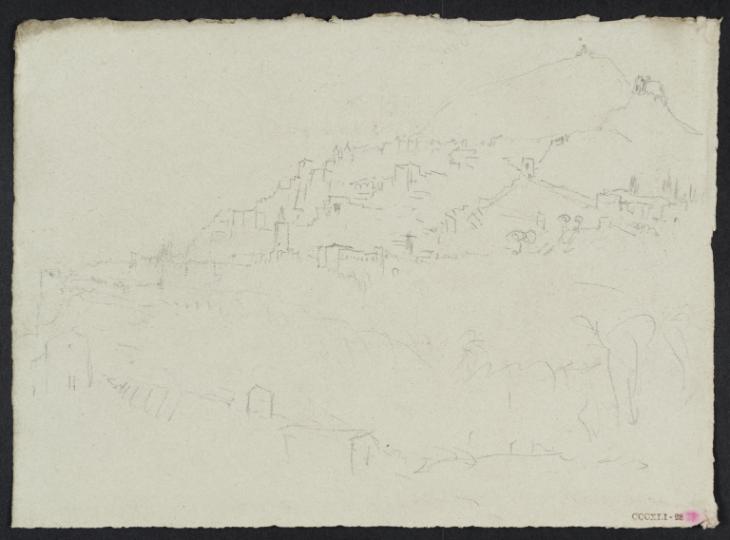 Joseph Mallord William Turner, ‘An ?Italian Town below a Mountain’ c.1828-43