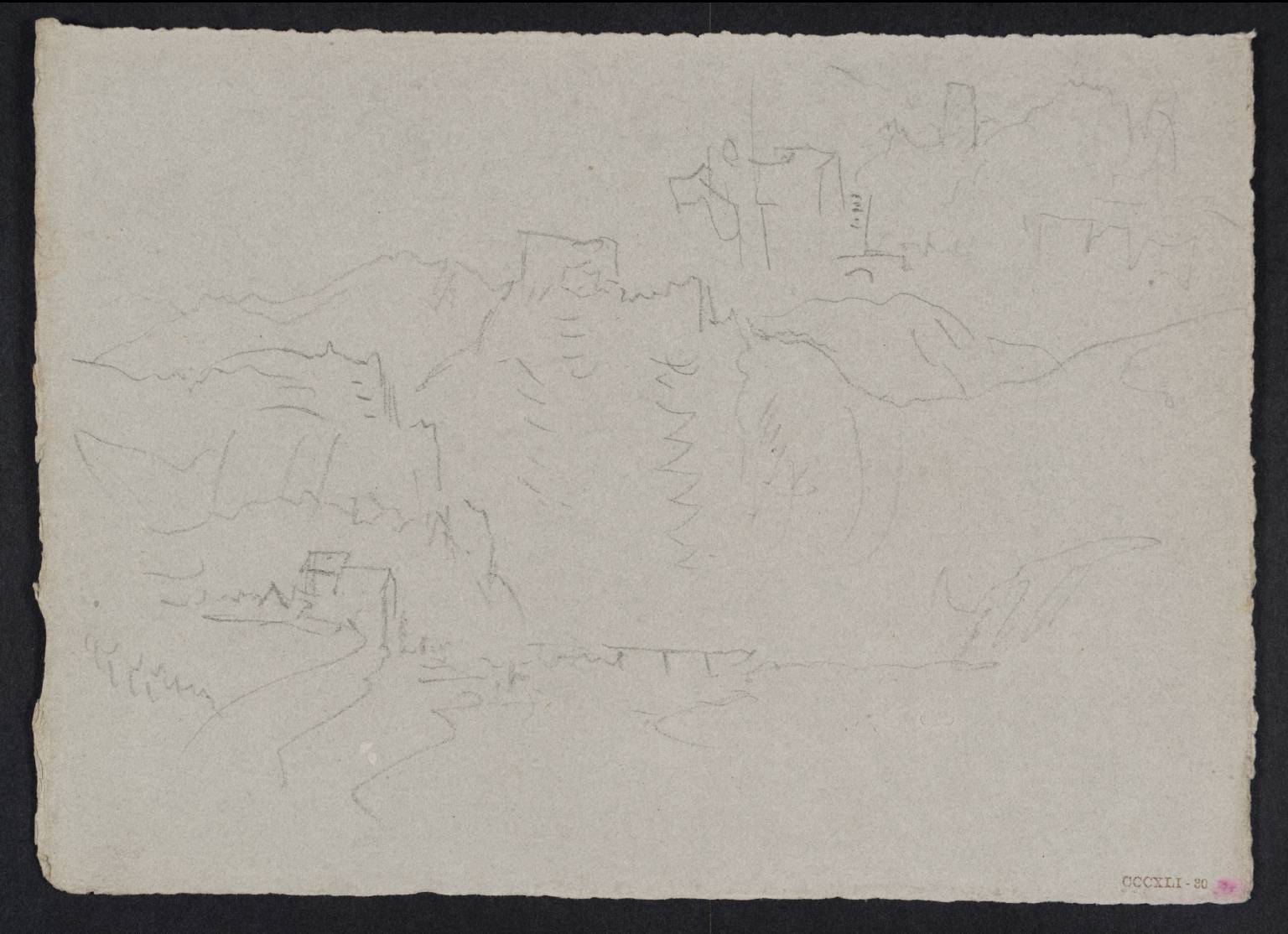 Mountain Pass, with Ruins