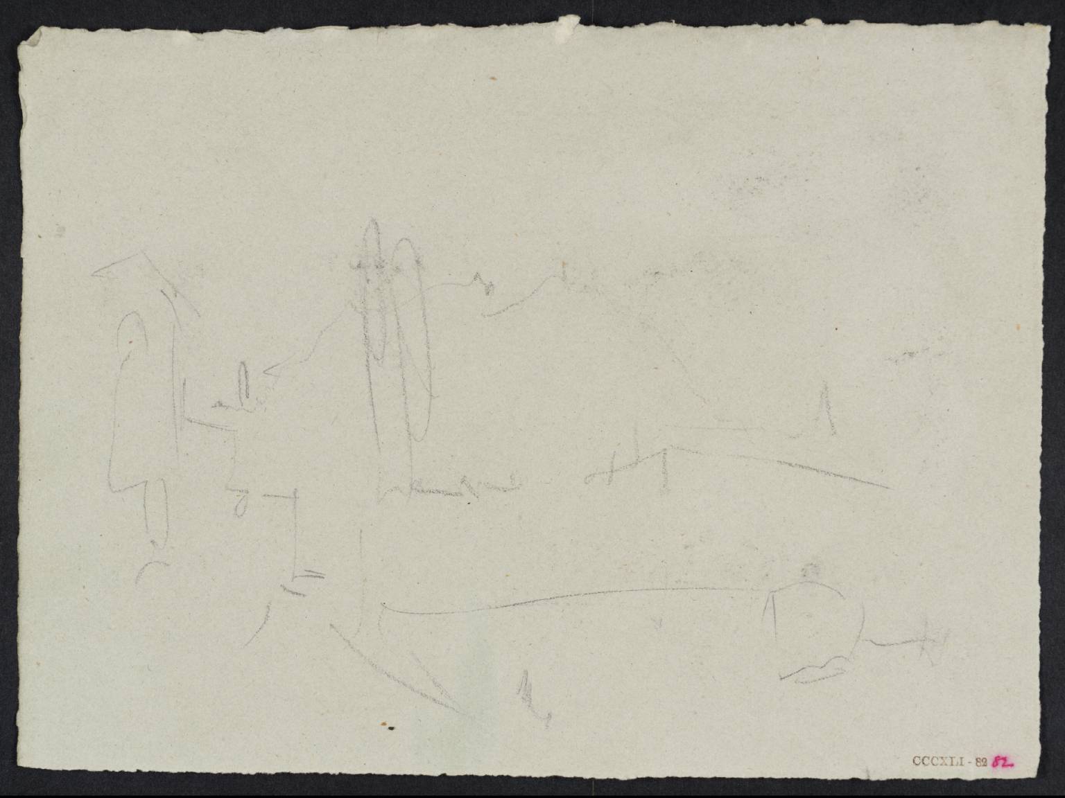 Buildings, with Distant Mountains