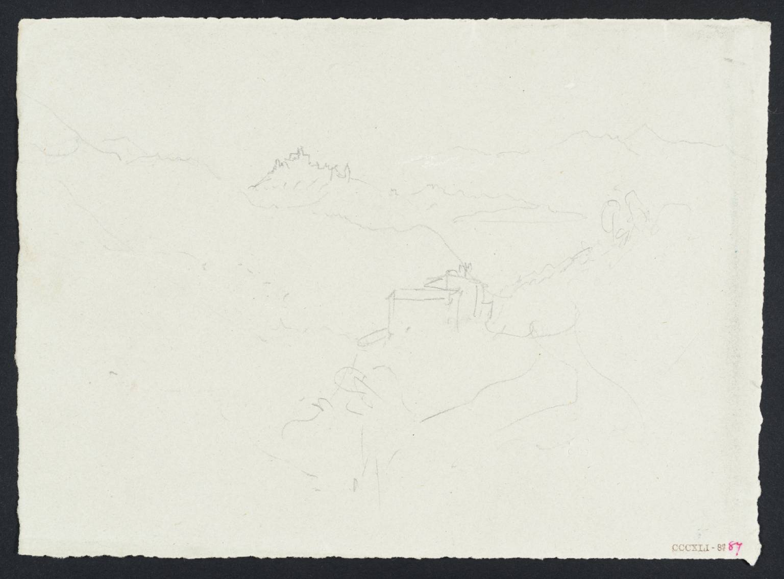 Mountains, with Distant Ruins