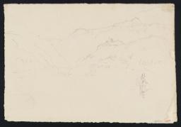 ?Italian Mountains, with a Figure Walking
