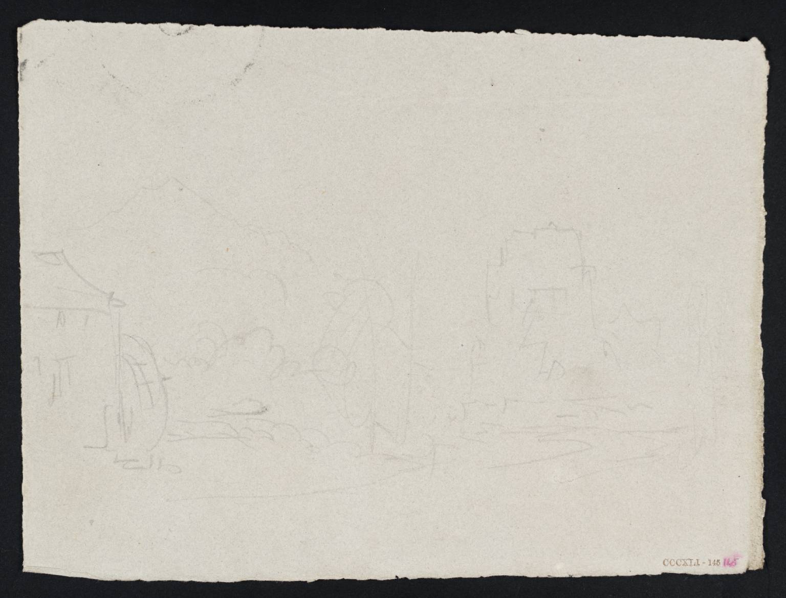 Water Mill, with Distant Mountains