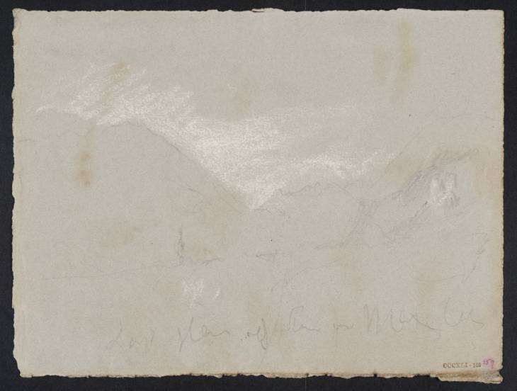 Joseph Mallord William Turner, ‘Alpine Mountains ?around Zirl, near Innsbruck, at Sunset’ 1833