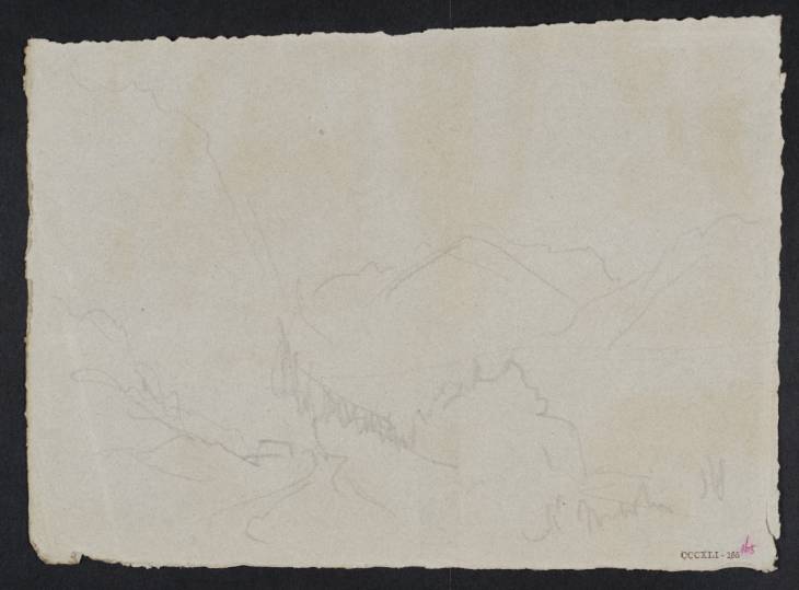 Joseph Mallord William Turner, ‘Martinsbühel below the Martinswand near Zirl, with the Inn Valley towards Innsbruck Beyond’ 1833