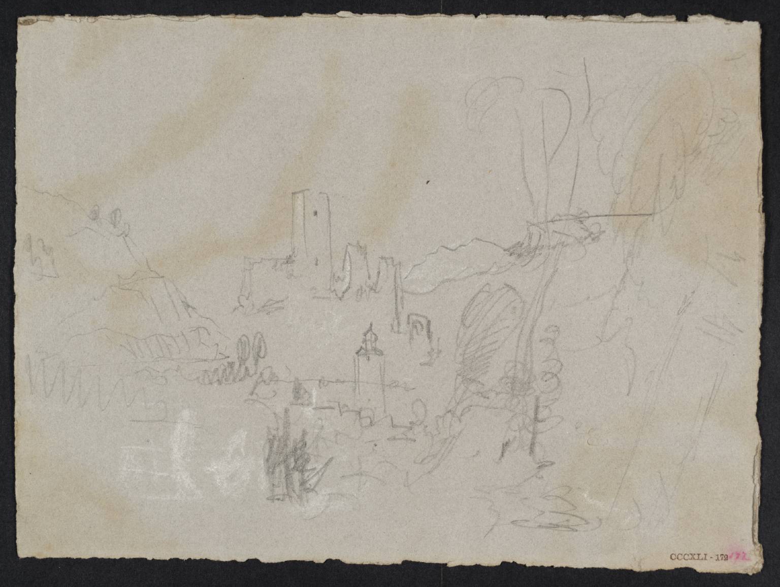 Castle, Etc., among Mountains