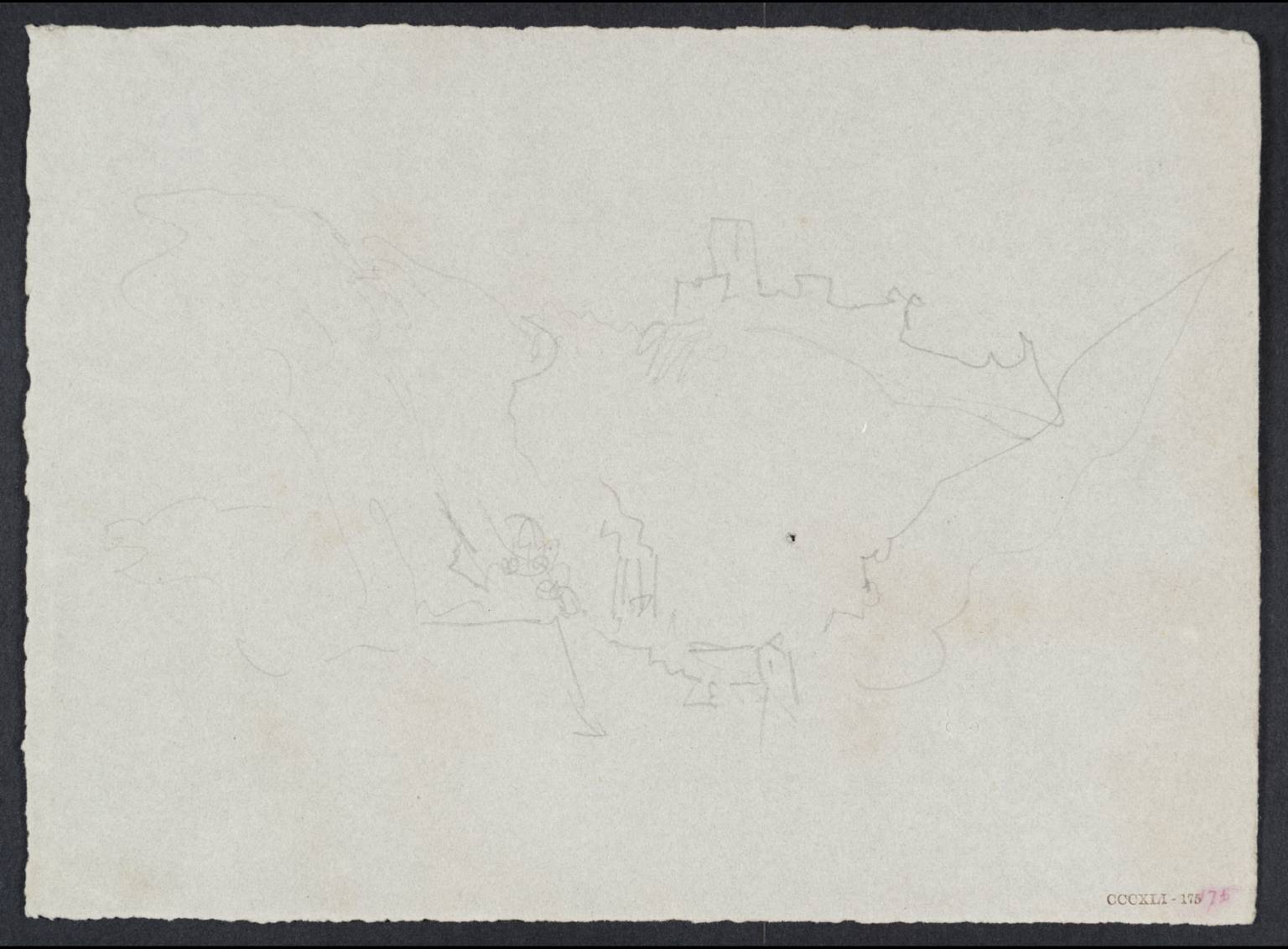 Ruined Castle on Mountain