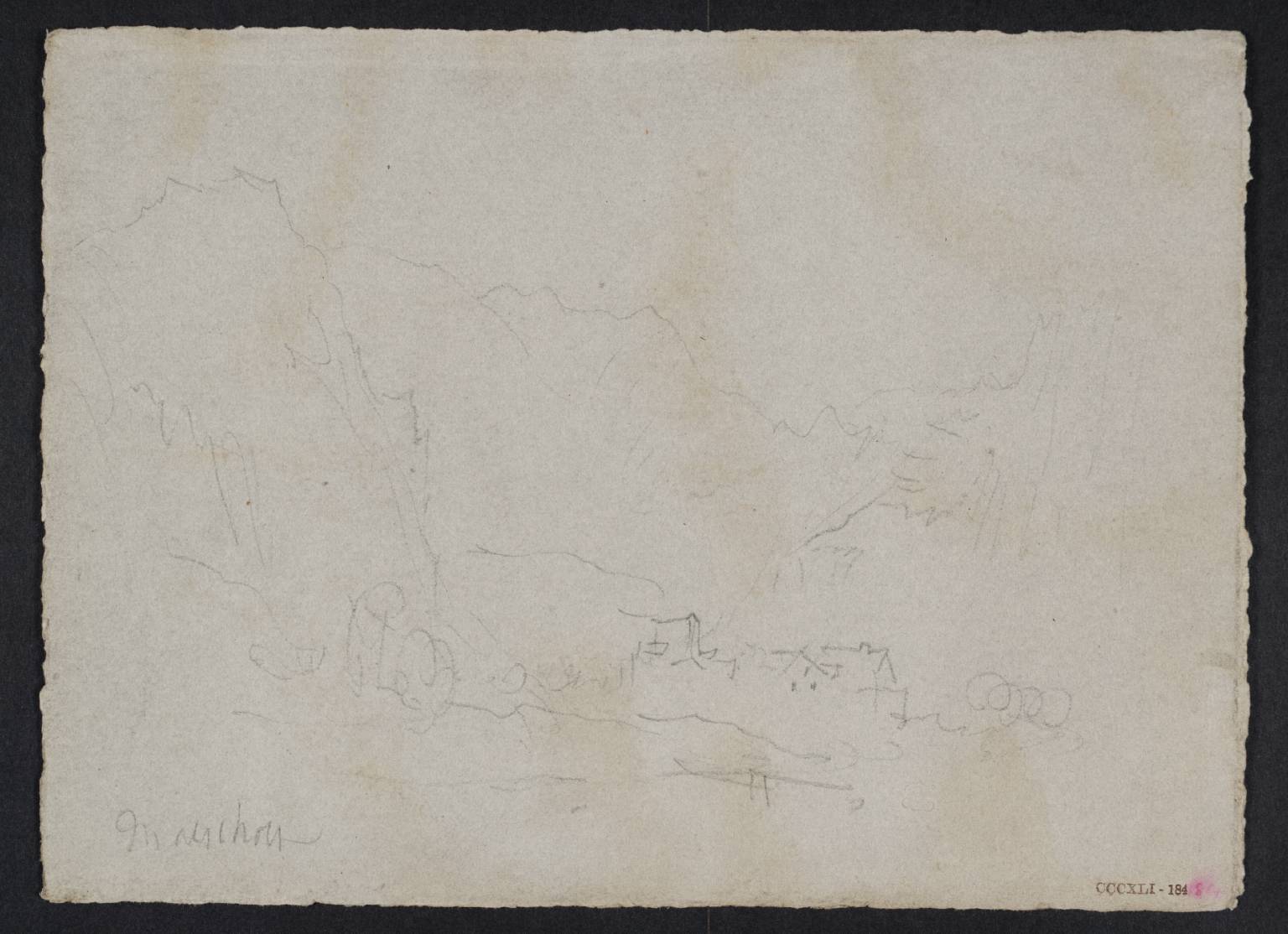 A Mountain Village. ?Maeschott [Turner]