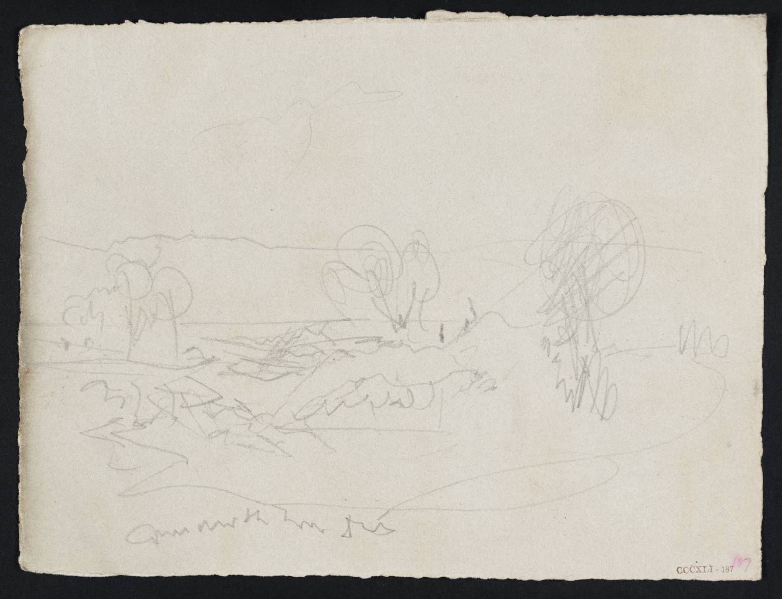 Landscape, with Trees and Hills