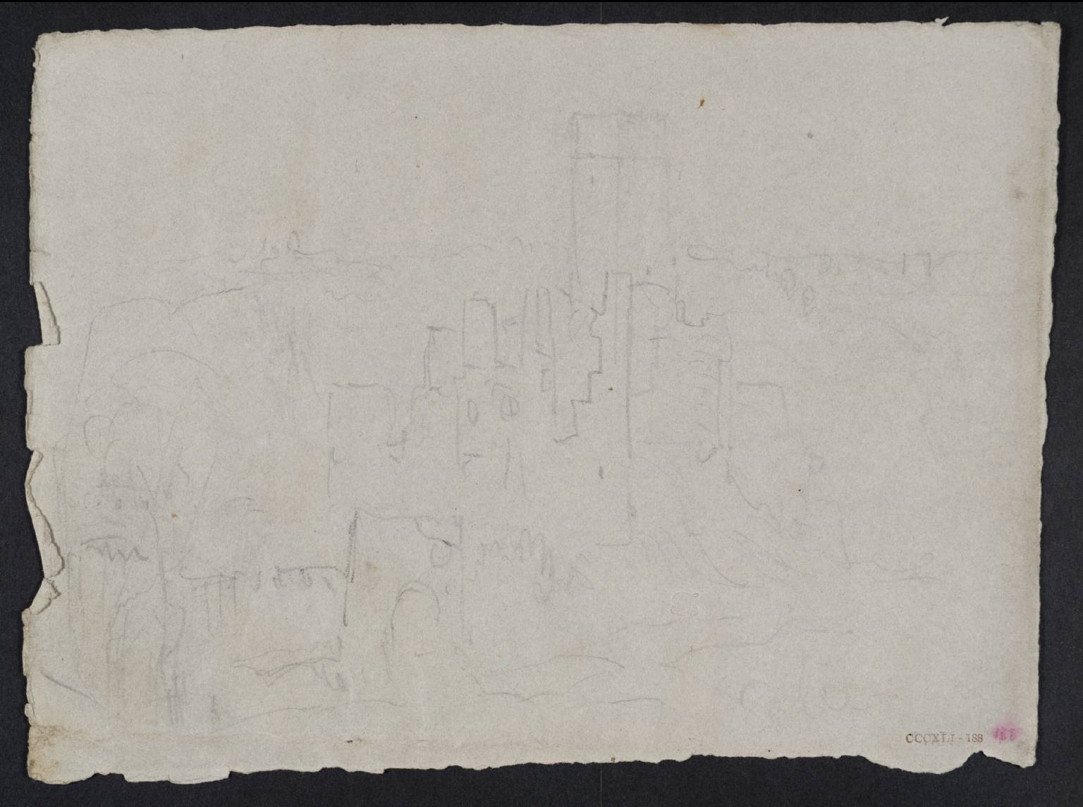 Ruined Castle on Rock