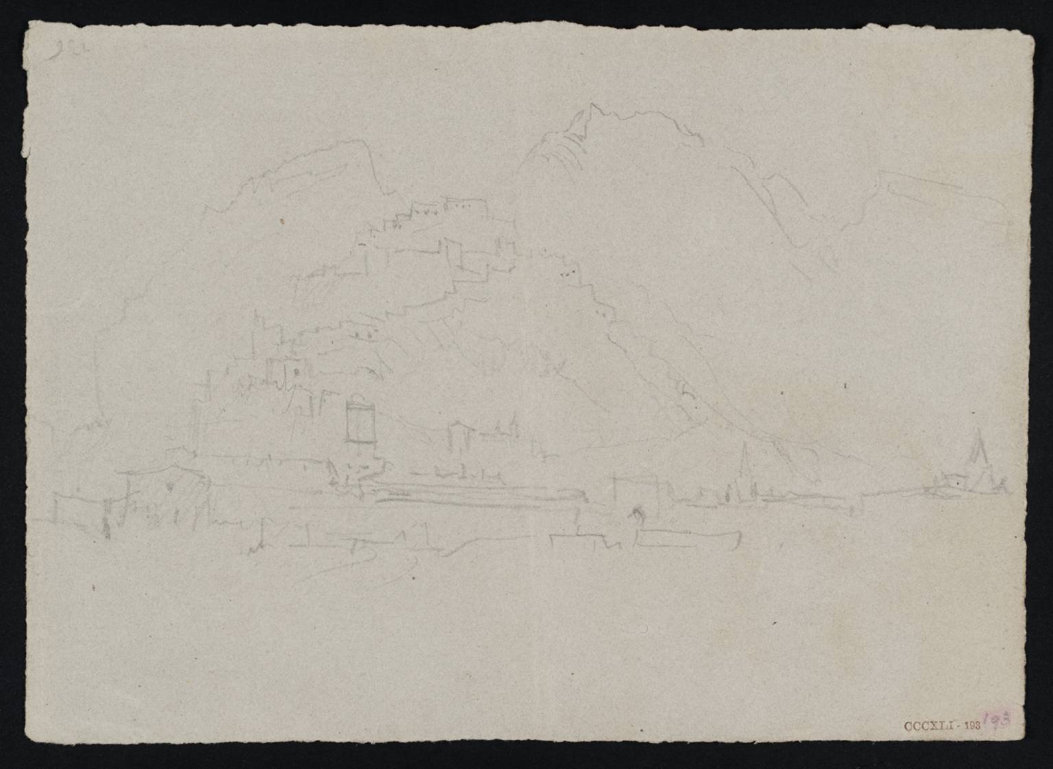 Town in Valley, with Mountains