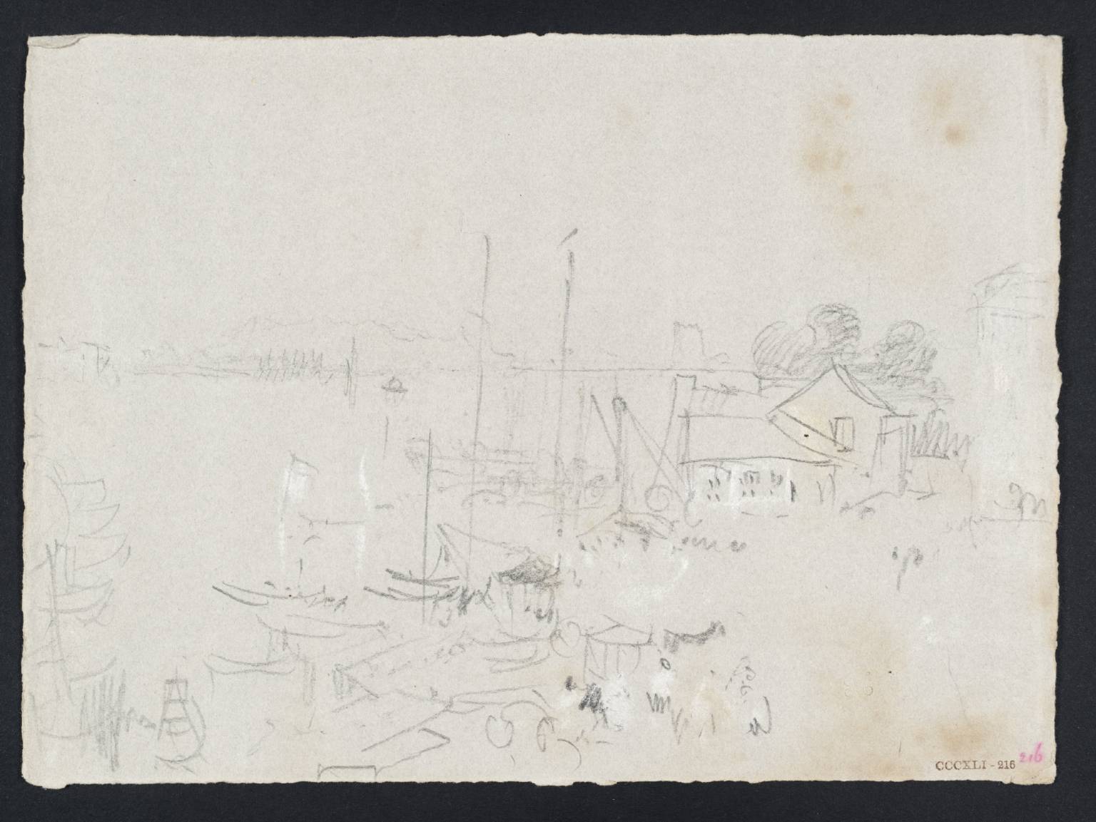 View of ?Lake, with Boats