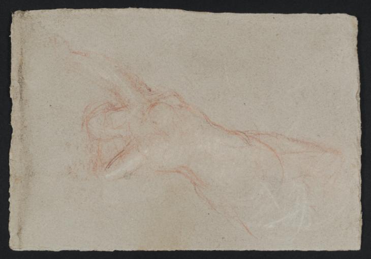 Joseph Mallord William Turner, ‘A Partly Draped Woman Reclining with Arms Raised’ c.1833
