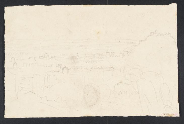 Joseph Mallord William Turner, ‘An ?Italian City, with Bridges’ c.1828-43
