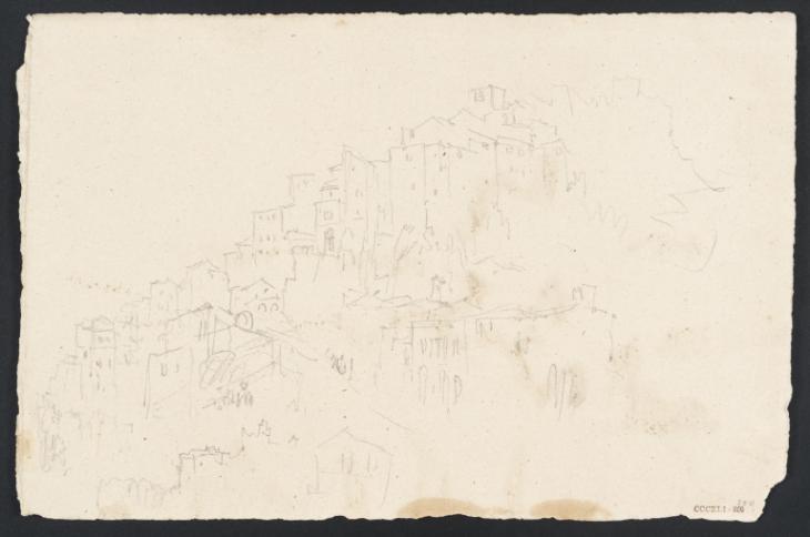 Joseph Mallord William Turner, ‘?Italian Buildings on a Hill’ c.1828-43