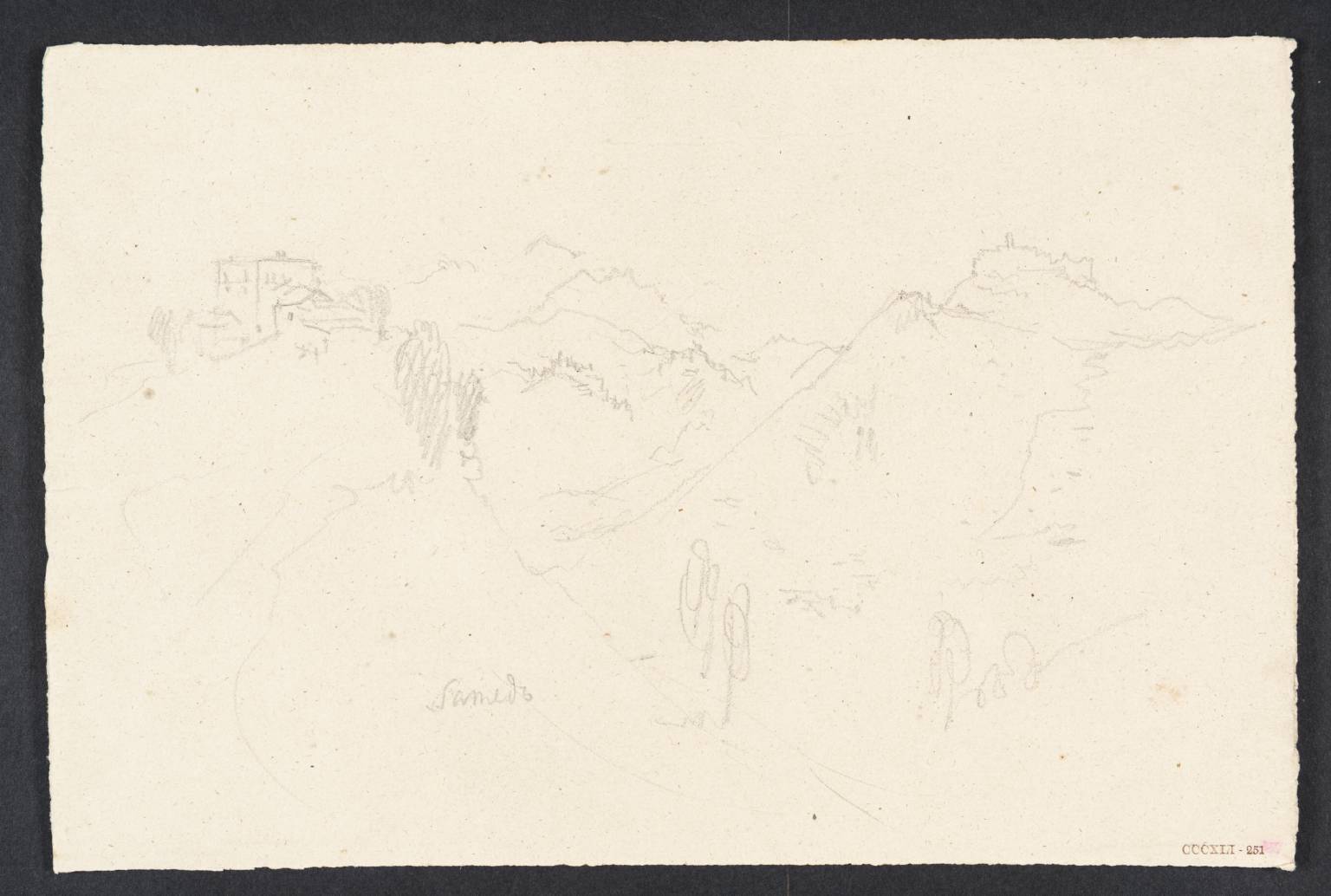 Road over Mountains. Samedo [Turner] (?Sameden, Upper Engadine)