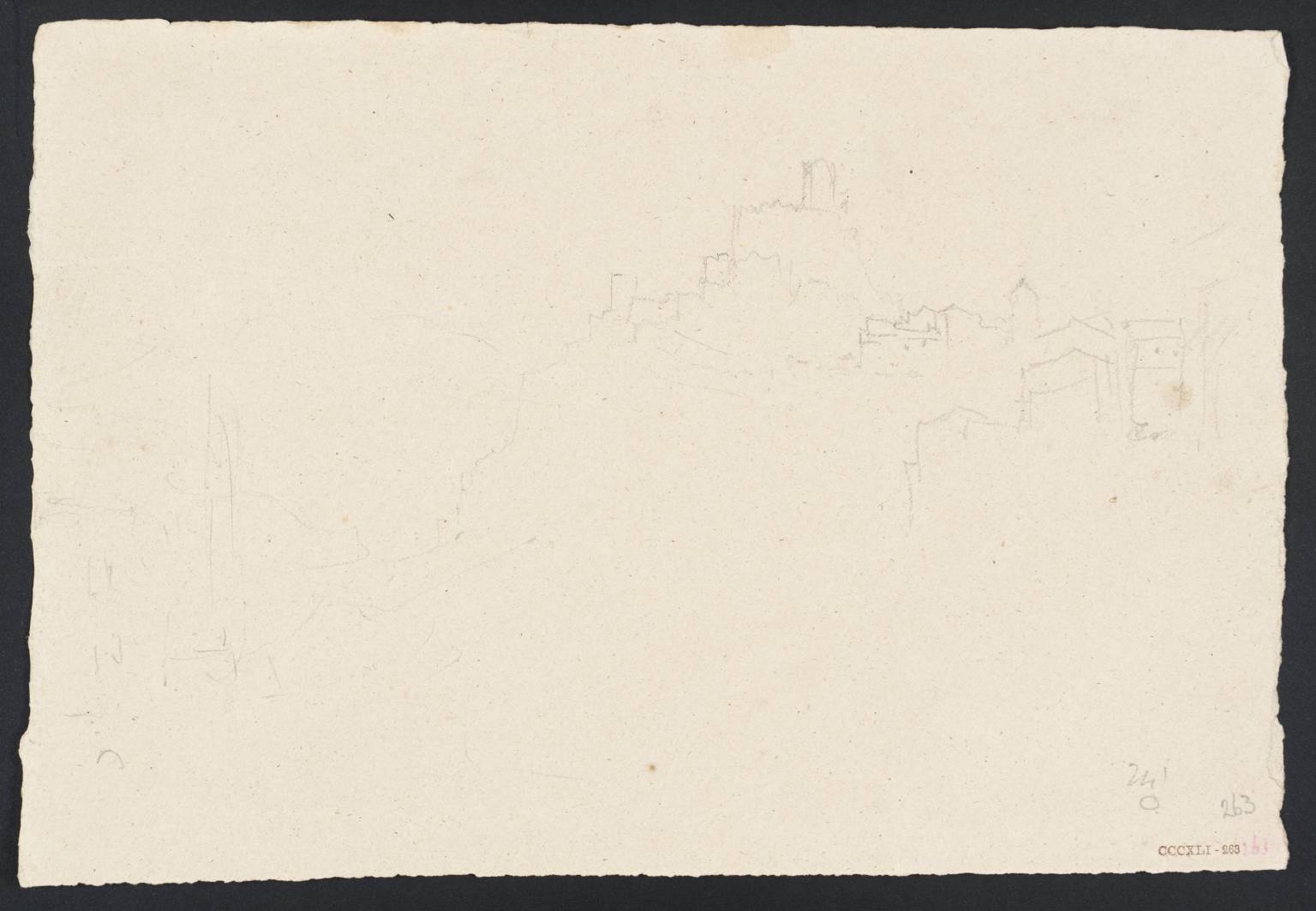 Castle on Hill, with Other Buildings