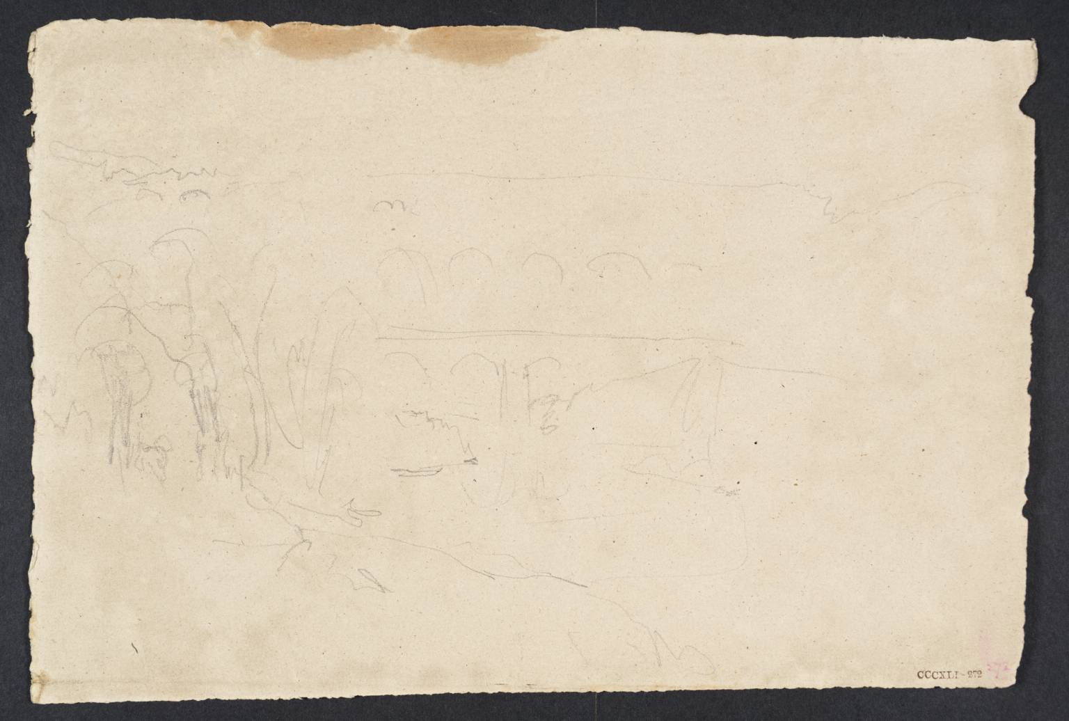 Road (?River) Crossed by Aqueduct