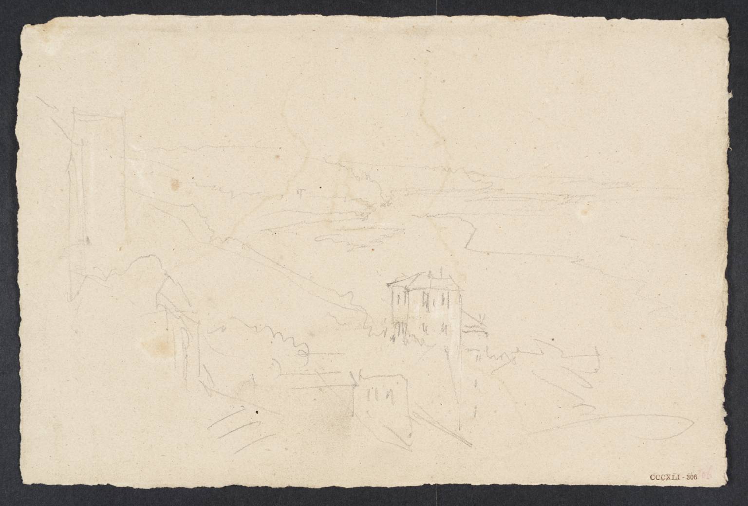 Buildings on Hillside, with River Beyond