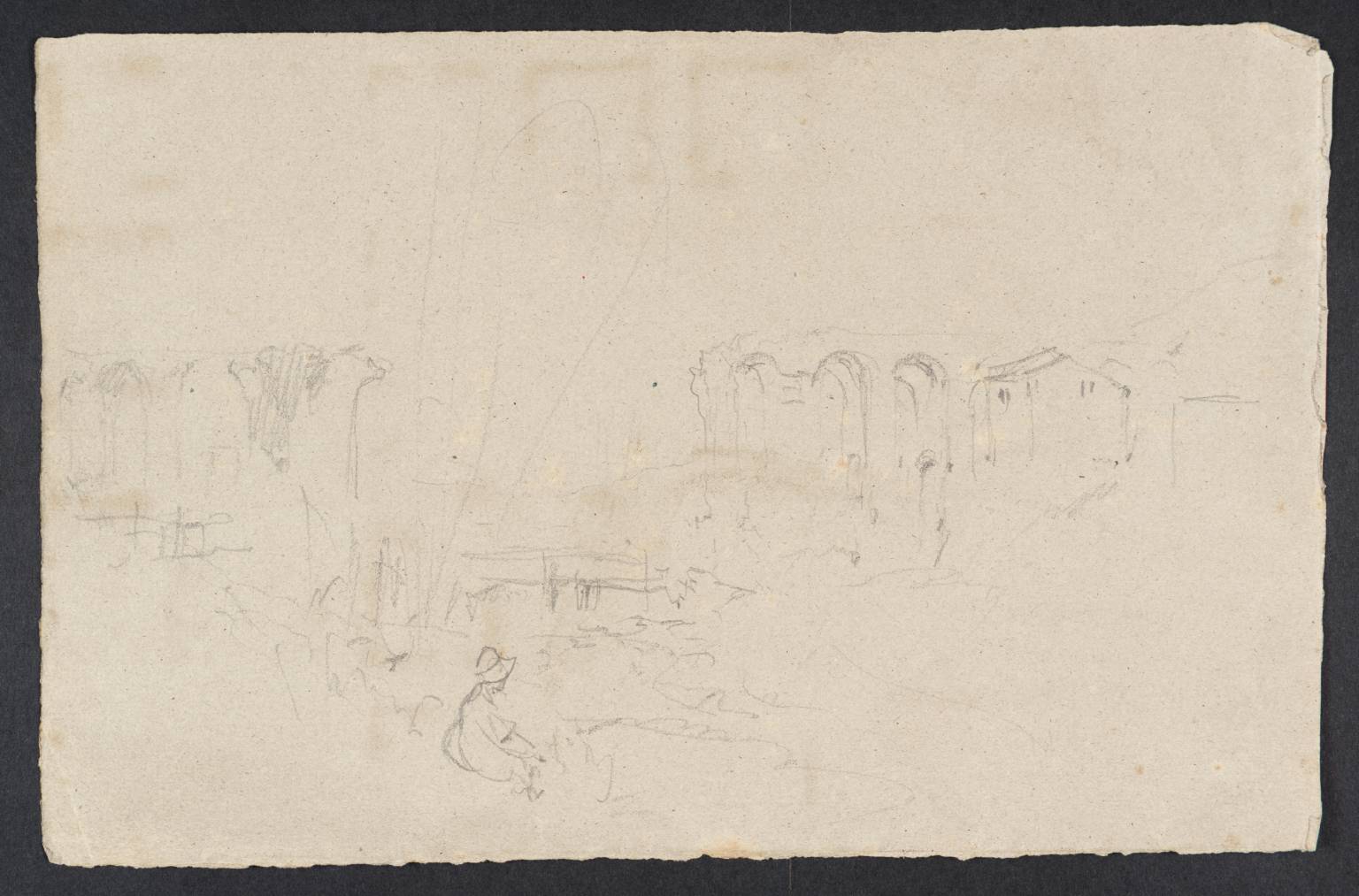 Landscape, with Ruins of Aqueduct