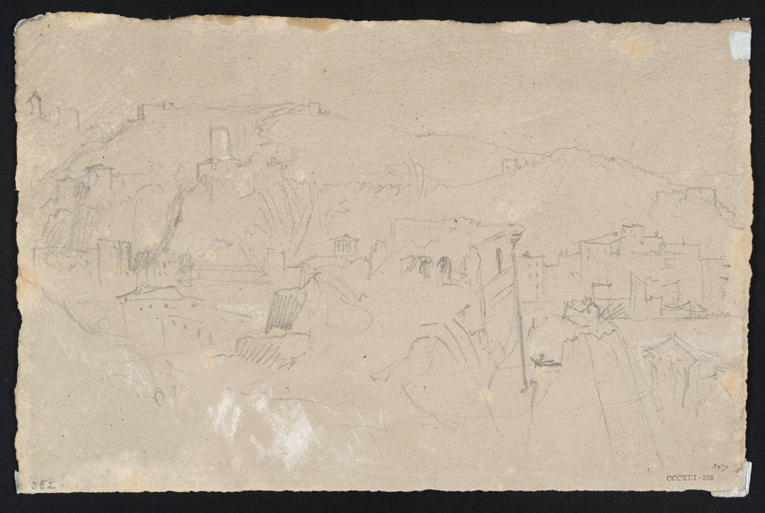 Ruined Buildings on Steep River-Banks