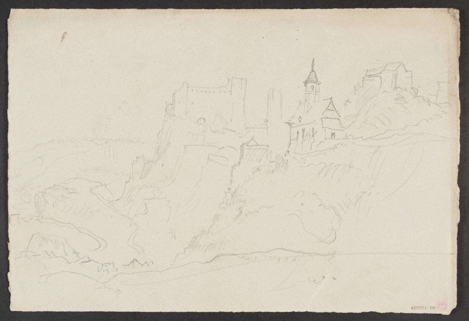 Rocks, with Castle, Church, Etc.