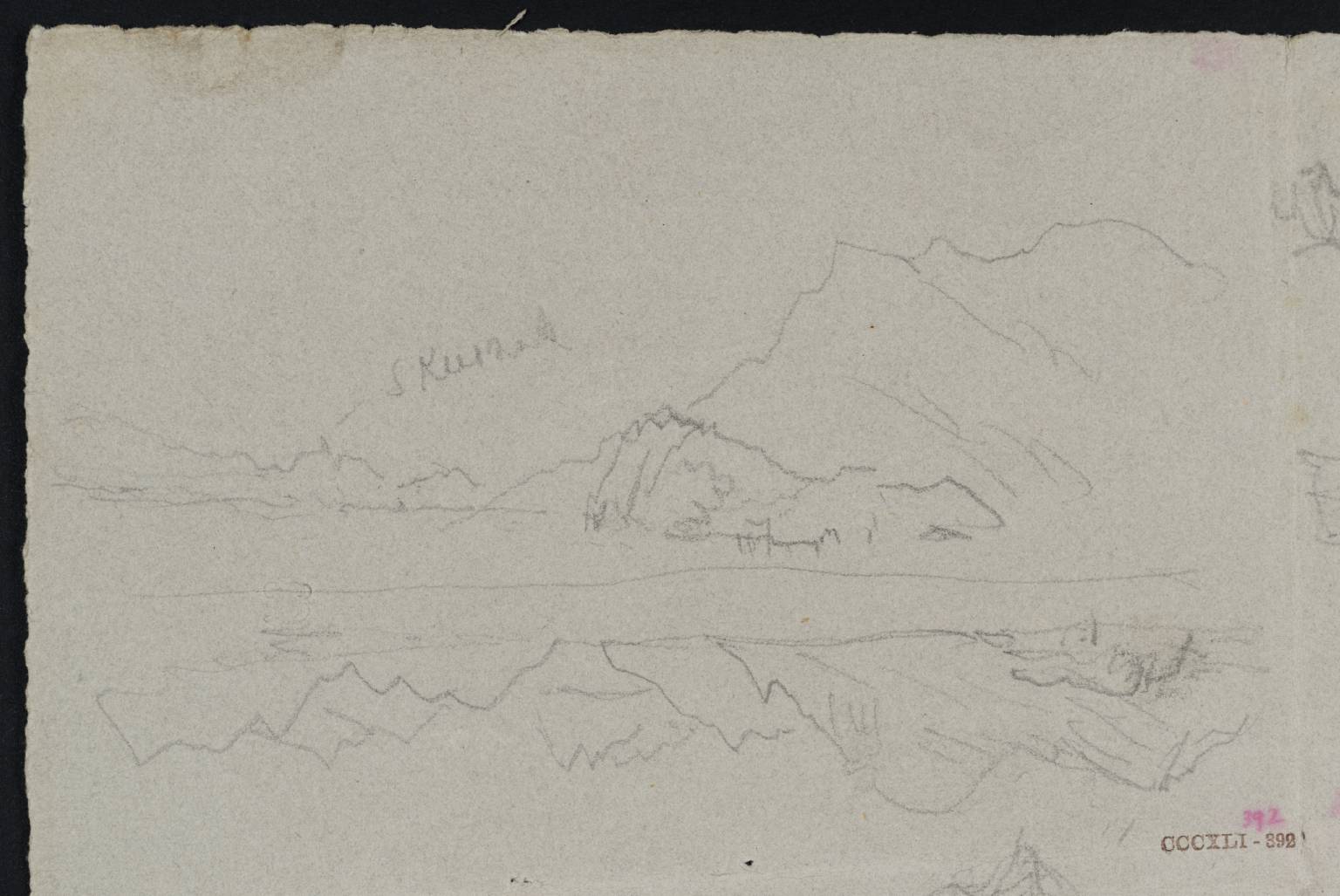 Mountains beside Lake. Skeesnaek [Turner] (Schinznach, between Basle and Zürich)
