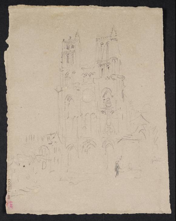 Joseph Mallord William Turner, ‘The Façade of a Cathedral in ?France’ c.1830-41