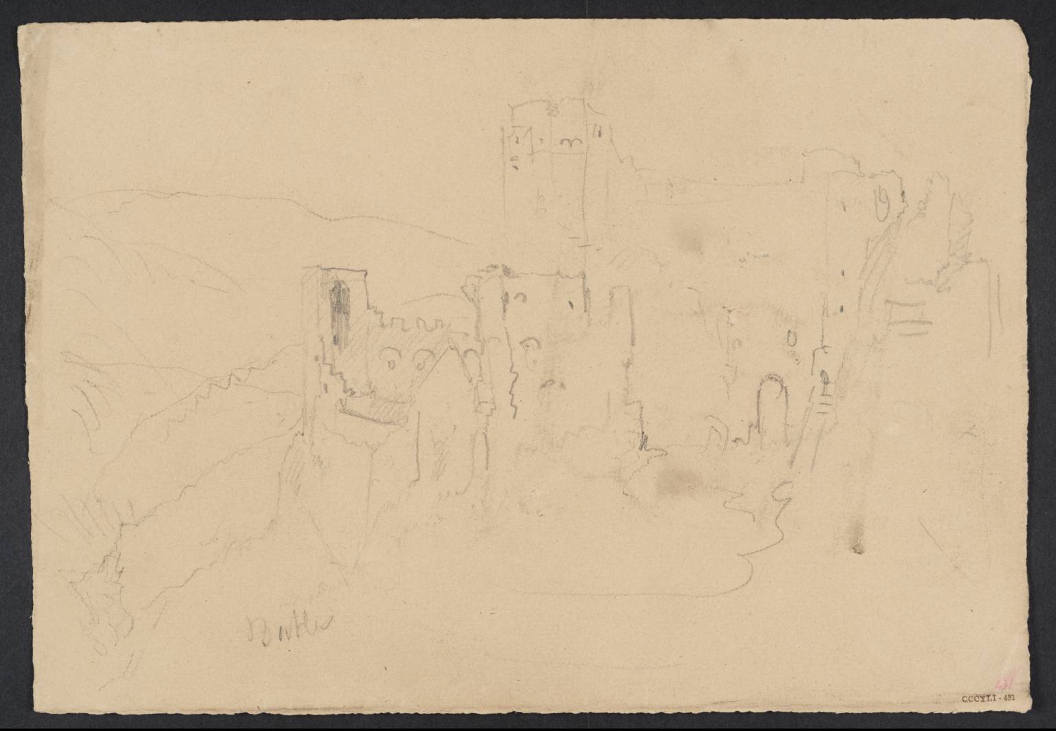 Ruins of Castle on Rock