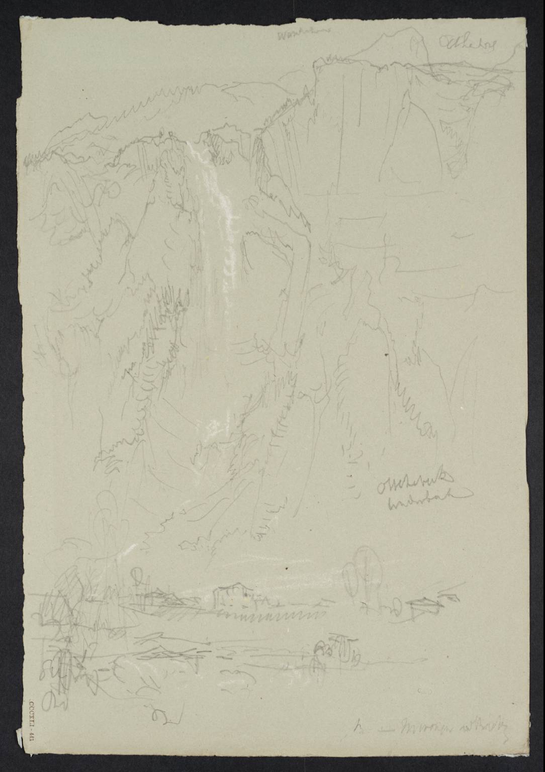 The Fall of the Oltschibach, near Meiringen [Turner]