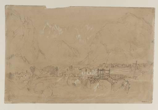 Joseph Mallord William Turner, ‘In the Val d'Aosta, Looking up to Courmayeur and the Dent del Gigante’ 1836