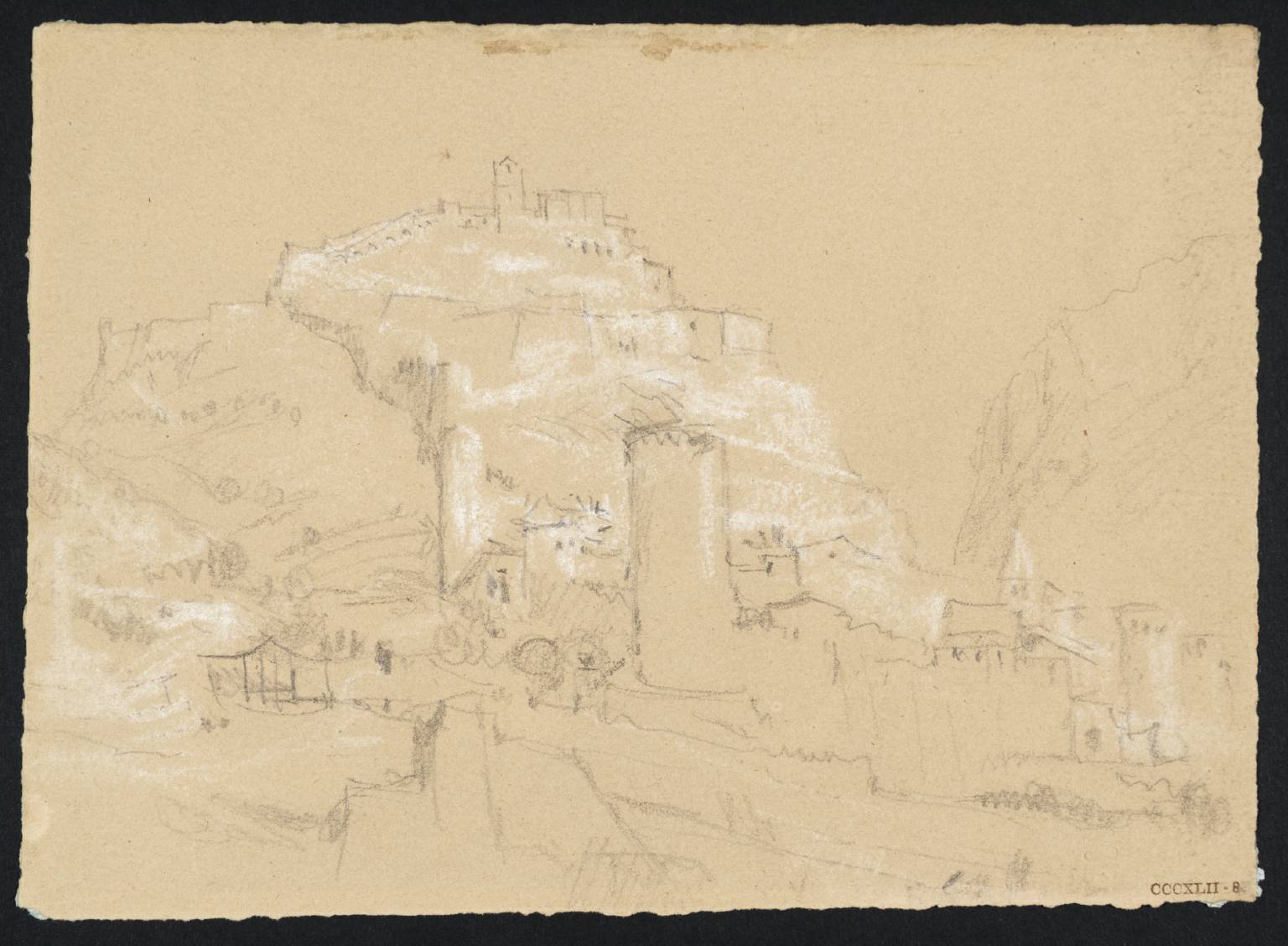 Rock, with Towers, Etc.