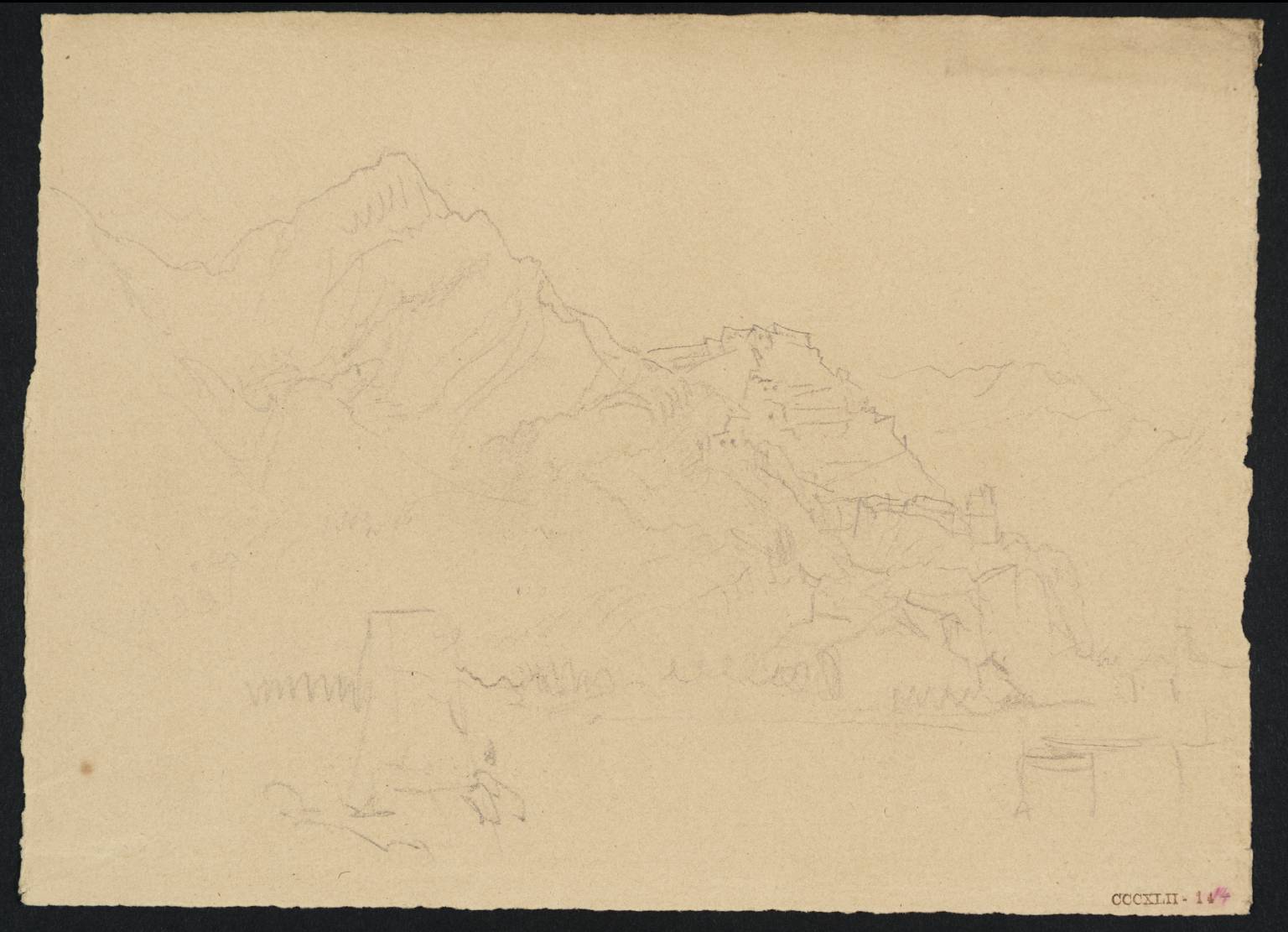 Buildings on Rock beside Lake