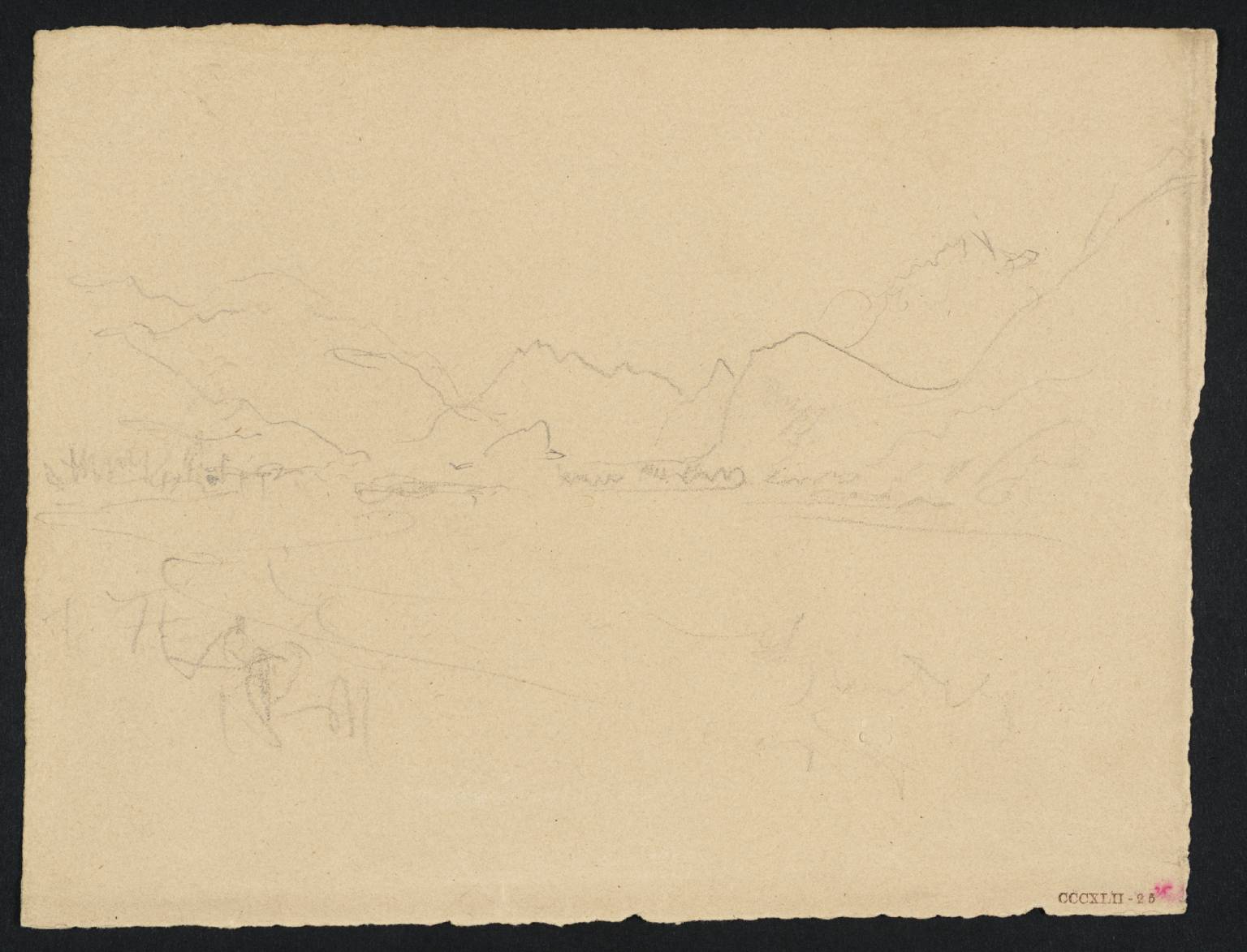 Lake, with Mountains