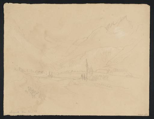 Joseph Mallord William Turner, ‘The Aiguille du Dru from near Chamonix’ 1836