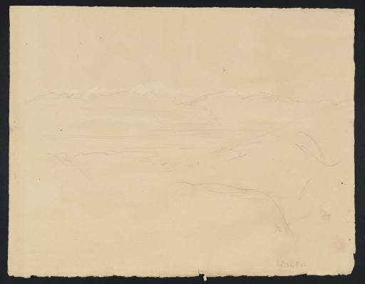 Joseph Mallord William Turner, ‘?Mountains from above Gex’ 1836