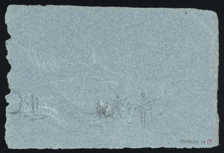 Joseph Mallord William Turner, ‘Figures and Coastal Terrain’ c.1830-41