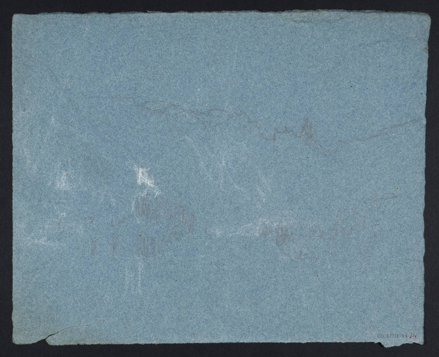 Mountains, with Ruined Tower