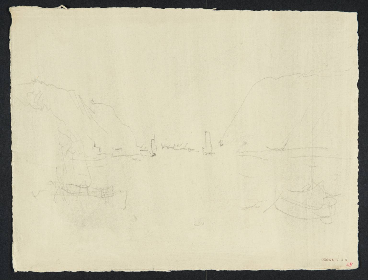 River, with Rocky Banks. (?The Rhine)