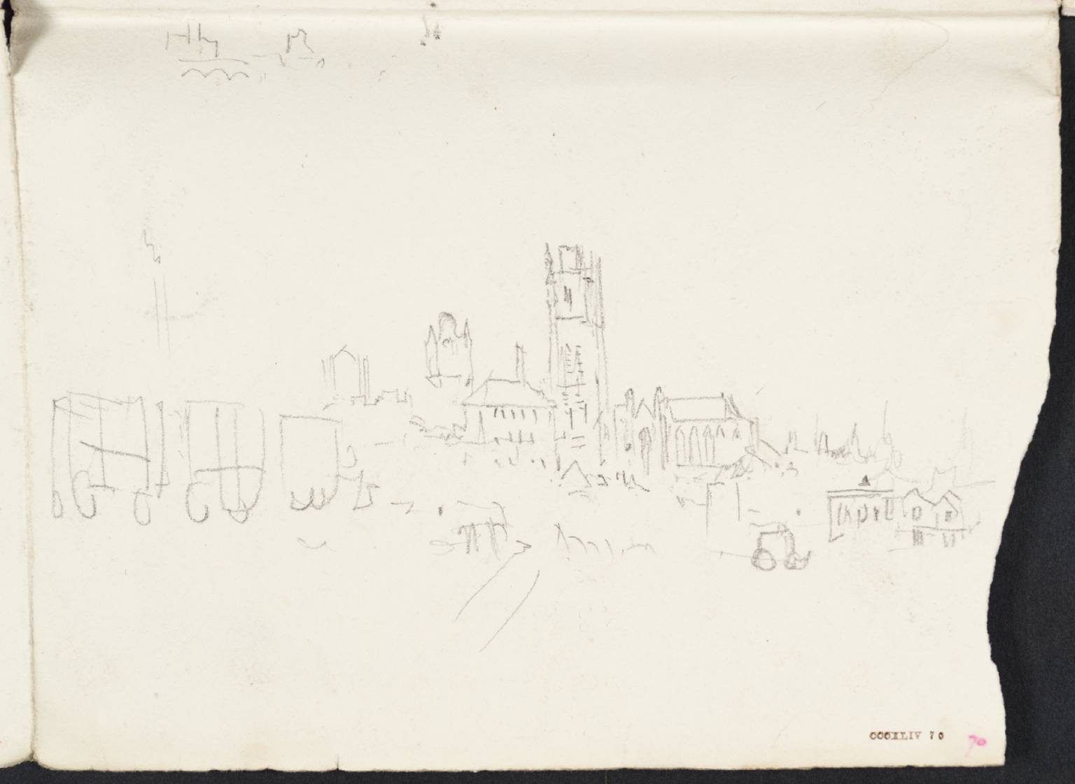 Church, with Other Buildings