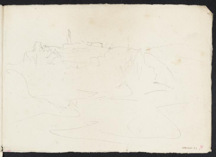 Joseph Mallord William Turner, ‘Coastal Terrain and Buildings’ c.1830-41