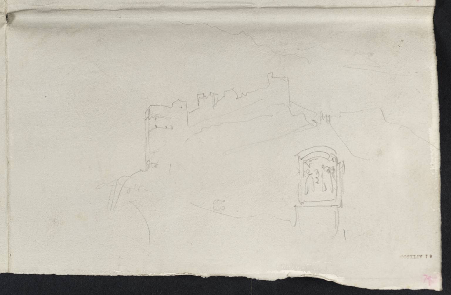 Castle on Hill with ?Shrine