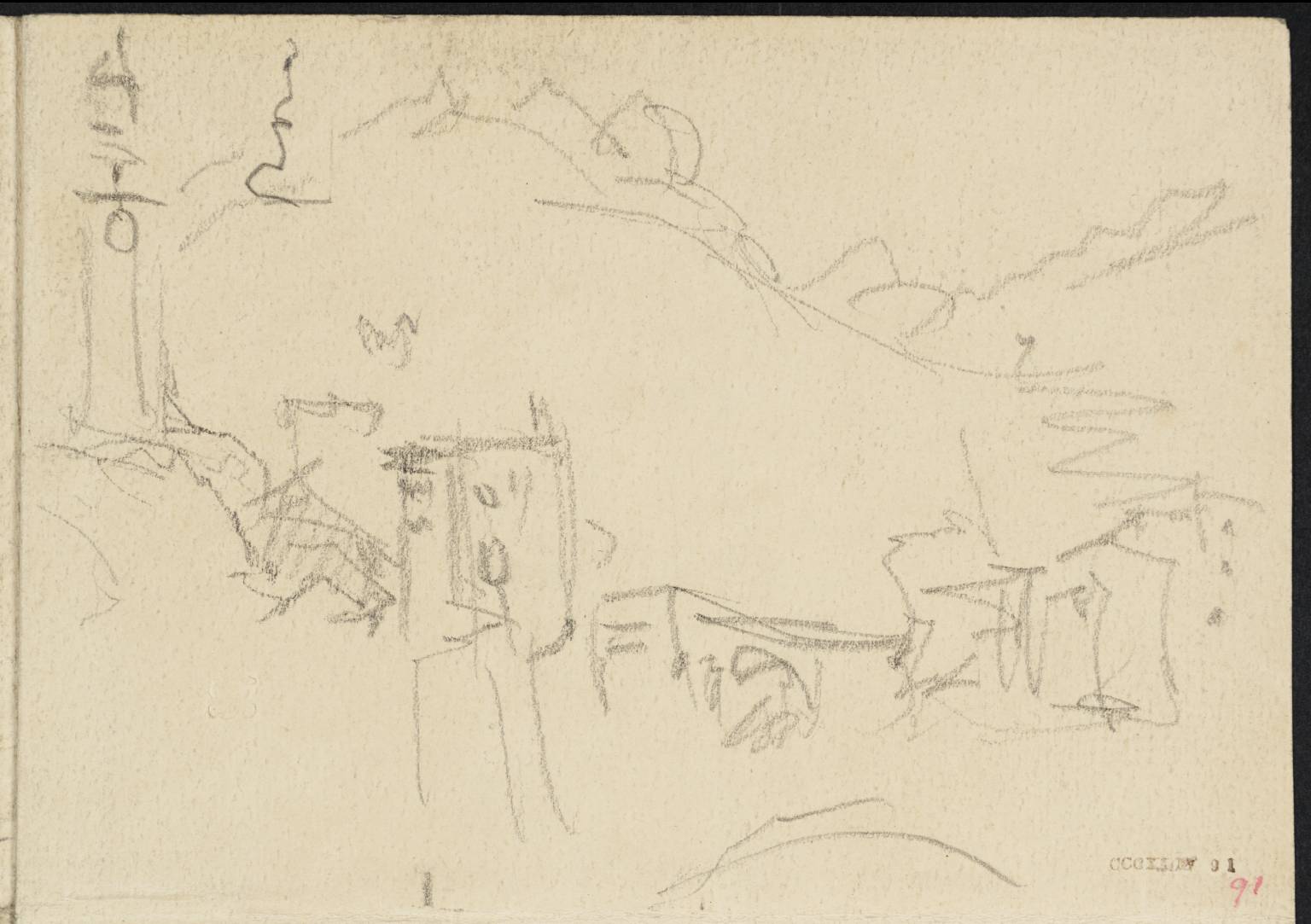 Buildings among Mountains