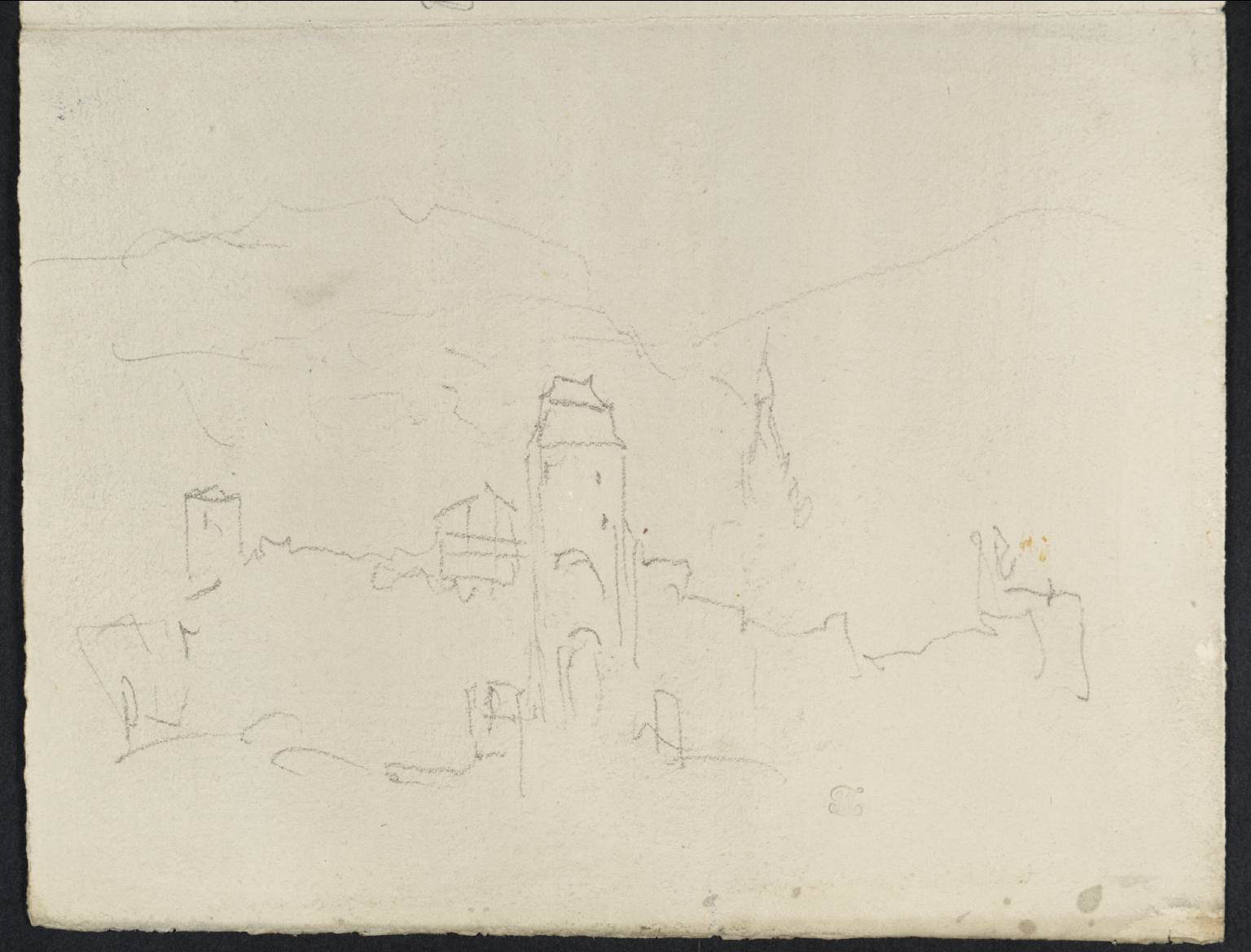 Church and Towers among Mountains