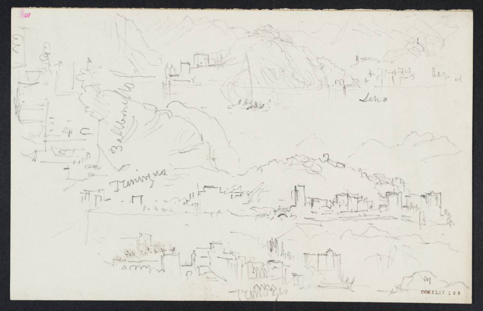Views on Lake Como. Leno, Tremezzina, Ballbonello [Turner]