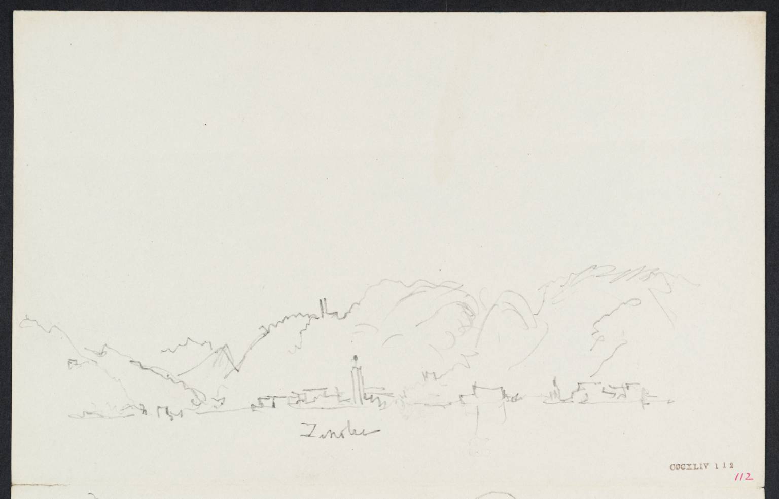 Buildings beside Lake. ?Tinolia [Turner]