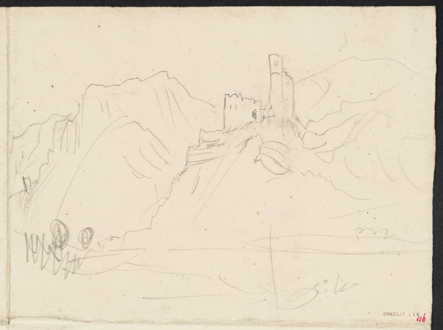 Castle on Rock beside River