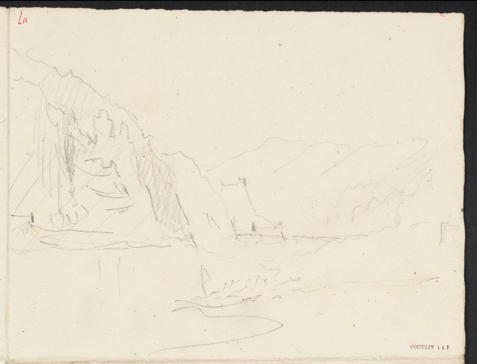 Ruins on Rock beside River