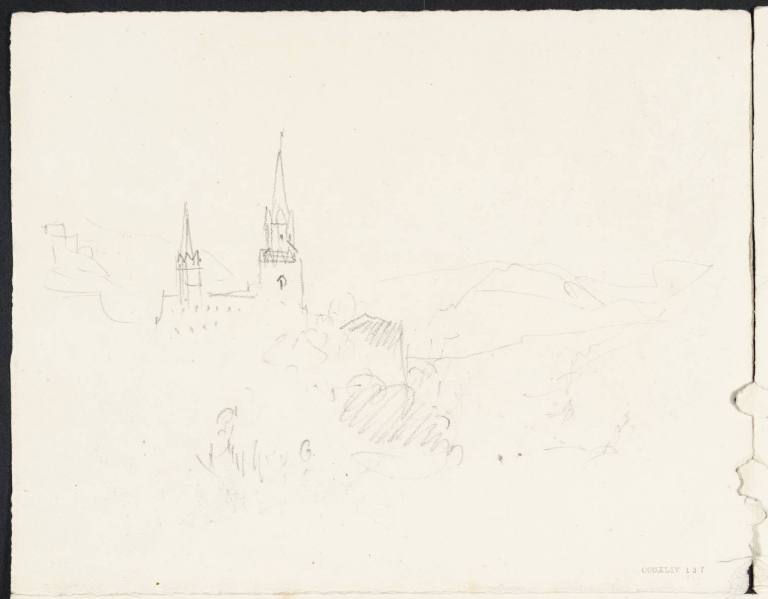 Church with Distant Mountains