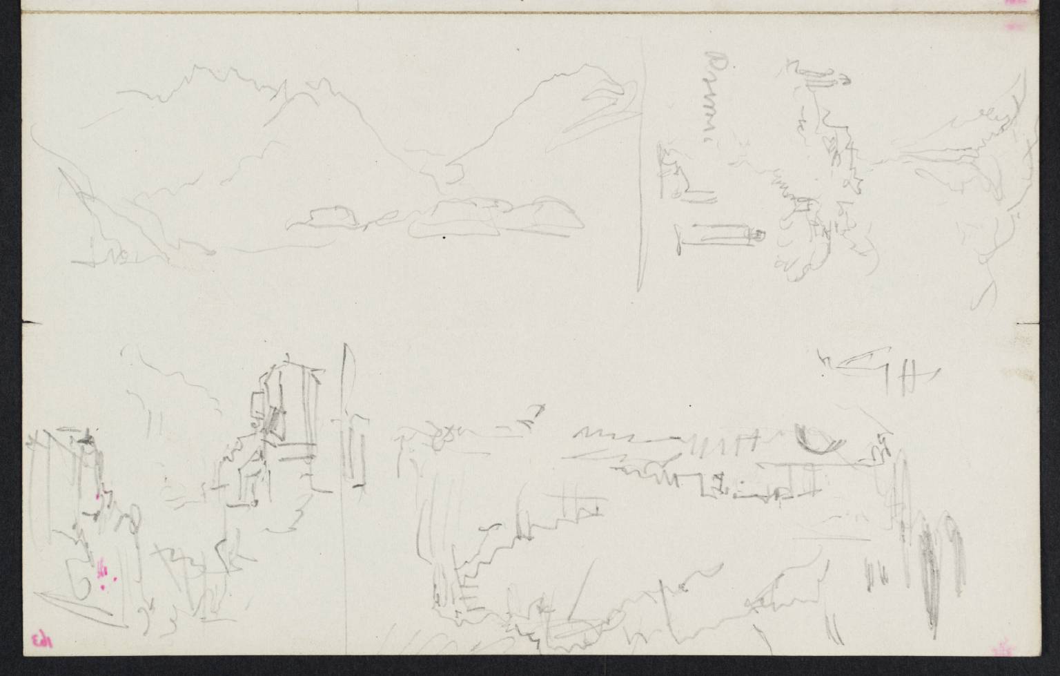 Views on Lake Como. Primso [Turner] (?Primo-San Monte, near Como)