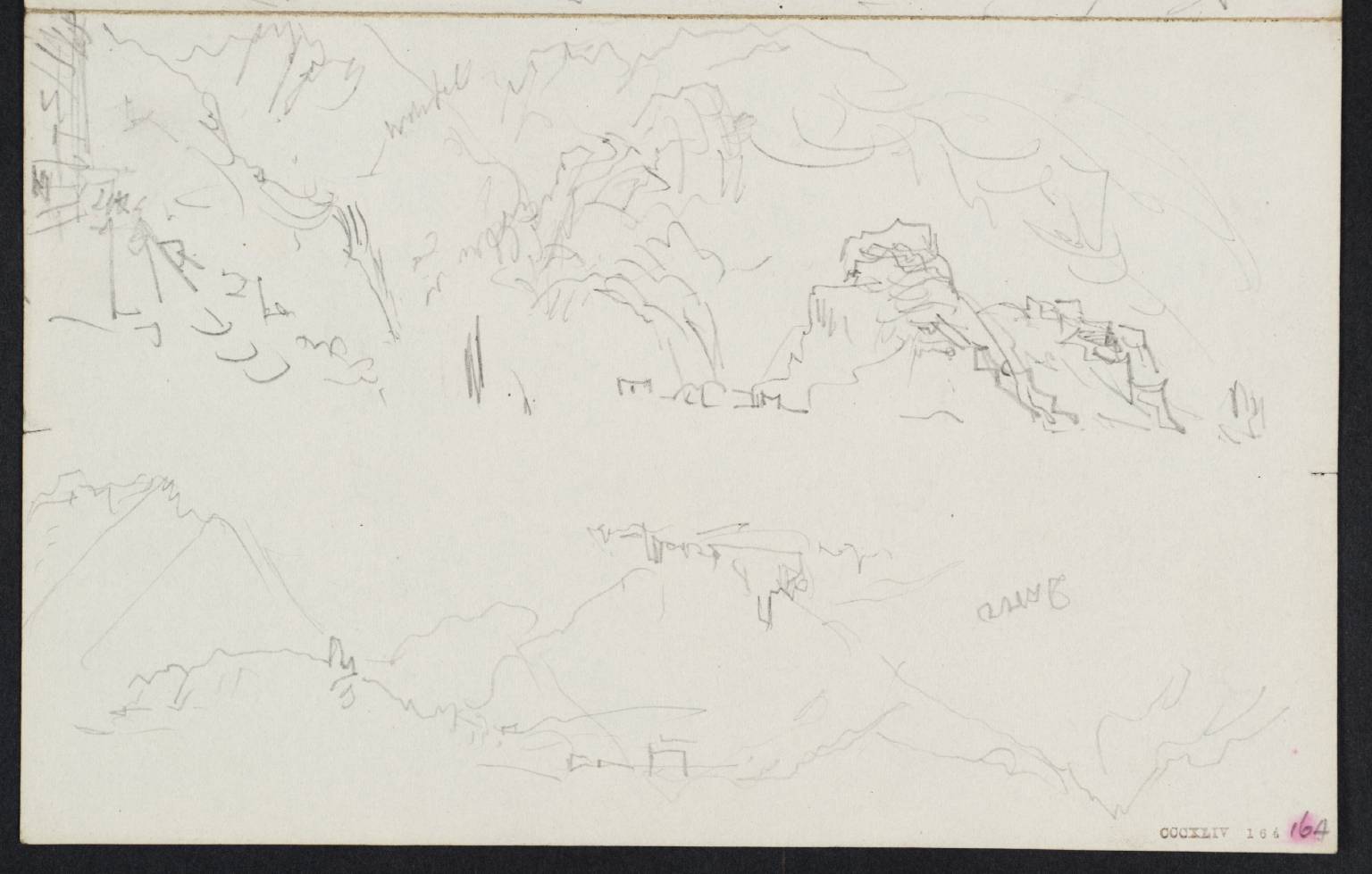 Mountains, Etc. Darvo [Turner] (?Dervio, on Lake Como)